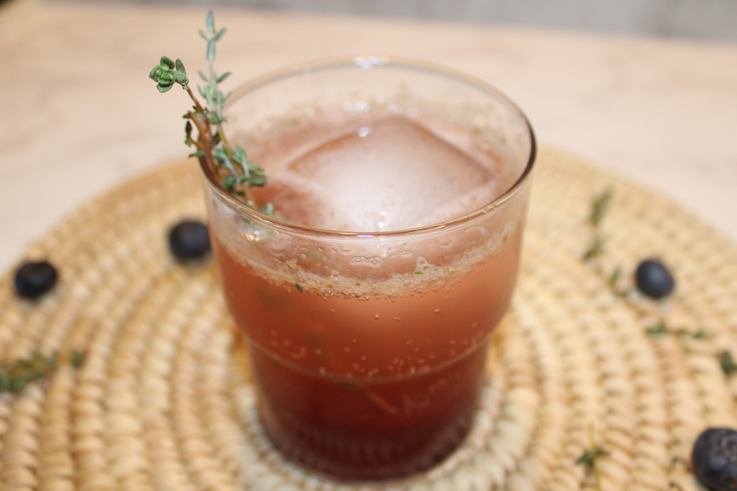 Blueberry Thyme Mocktail Recipe